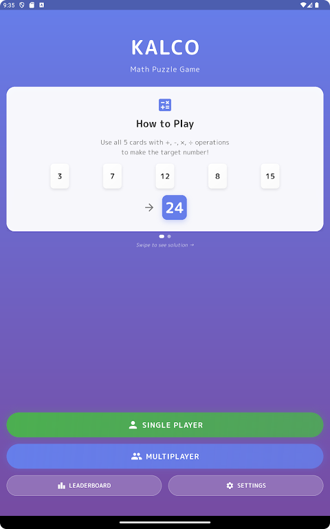 KALCO – 24 Game Number Puzzle — screenshot 4
