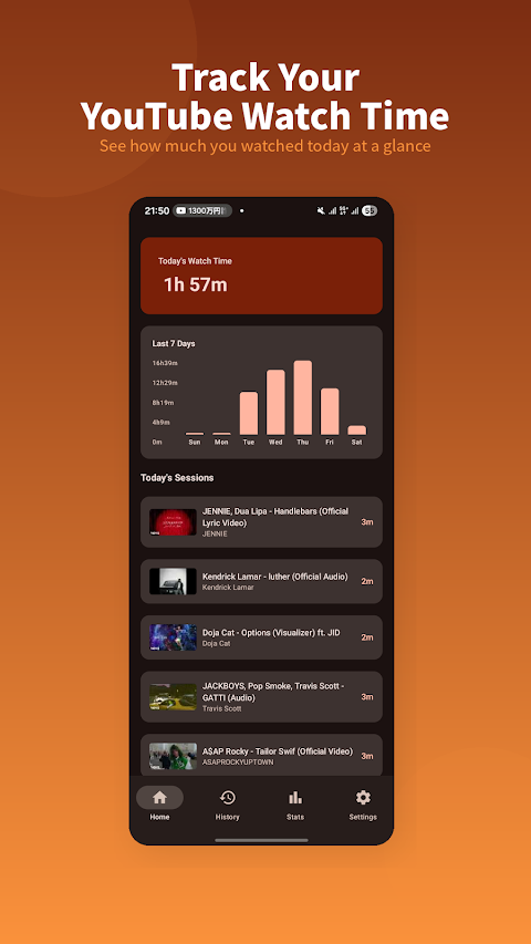 WatchLog – YouTube Tracker — screenshot 1